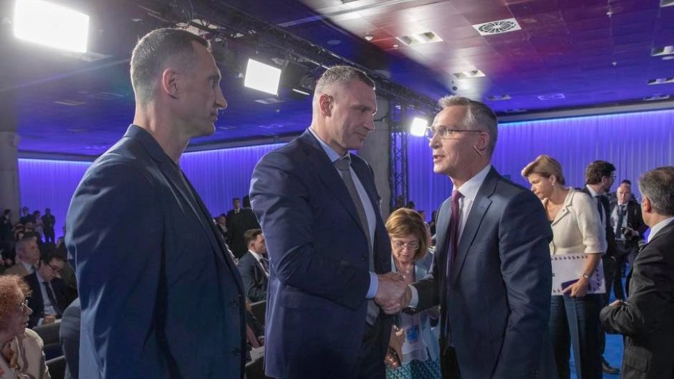 Vitali Klitschko, la Summitul de la Madrid