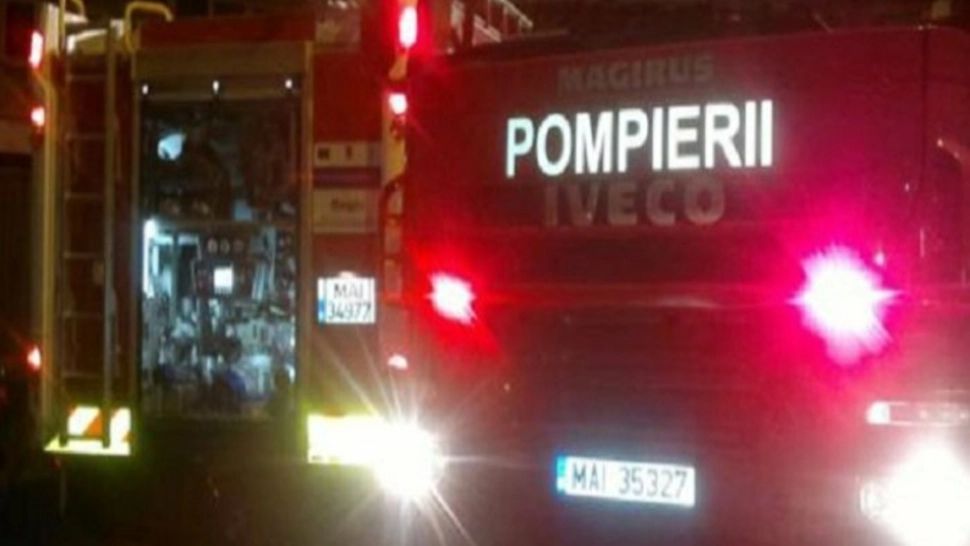 Intervenție pompieri incendiu