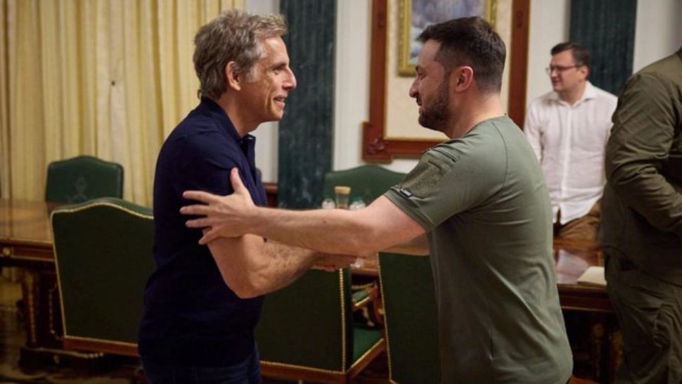 Ben Stiller s-a întâlnit cu Volodimir Zelenski, la Kiev