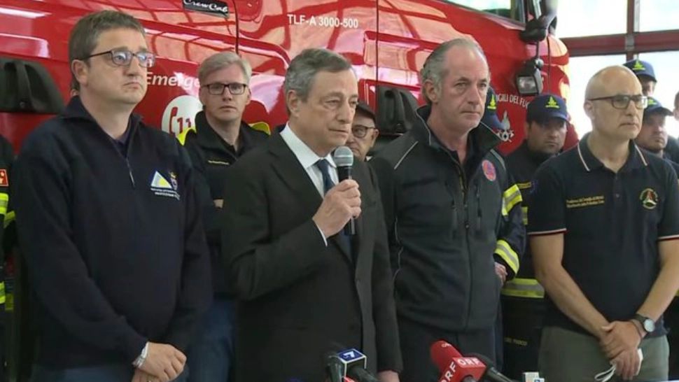 Premierul Mario Draghi, după tragedia de la Marmolada, Alpii italieni