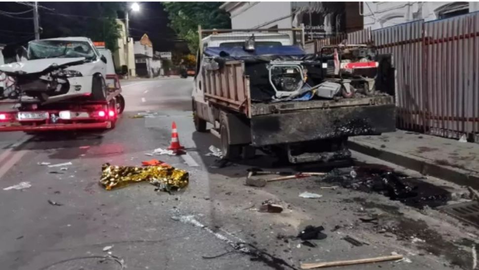 Urmările teribilului accident din Iași/ Captură foto