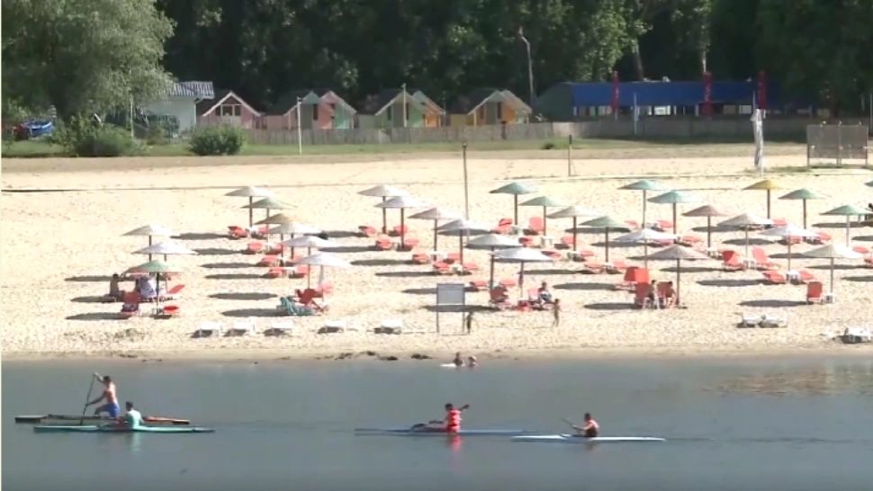 Plajă Dunăre/ Captură video