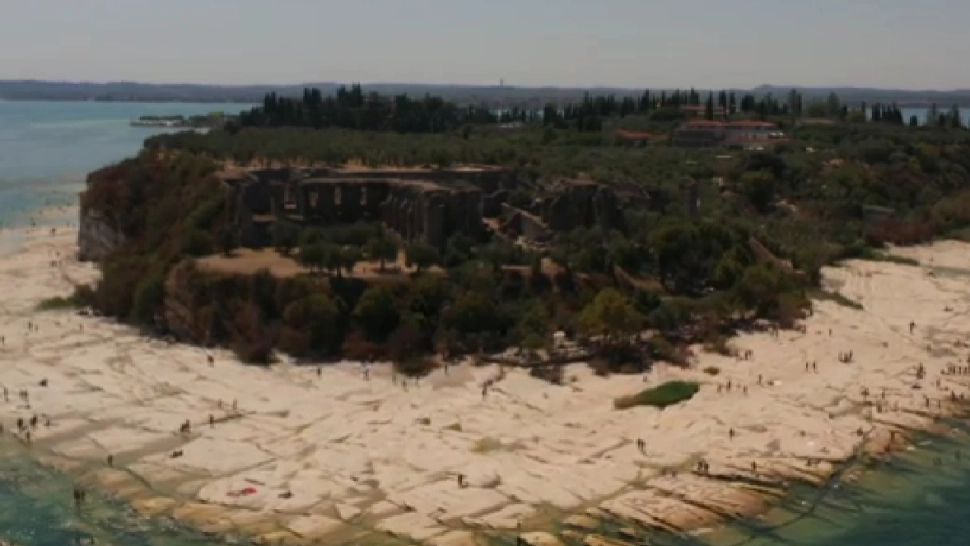 Cel mai mare lac din Italia a secat. Imagini dramatice cu lacul Garda - FOTO/VIDEO