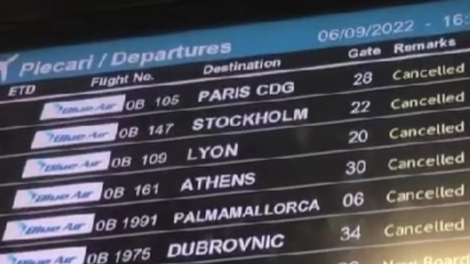 Blue Air are datorii la Compania Aeroporturi! Cum este gestionată situația după ce 3.000 de oameni au avut cursele SUSPENDATE