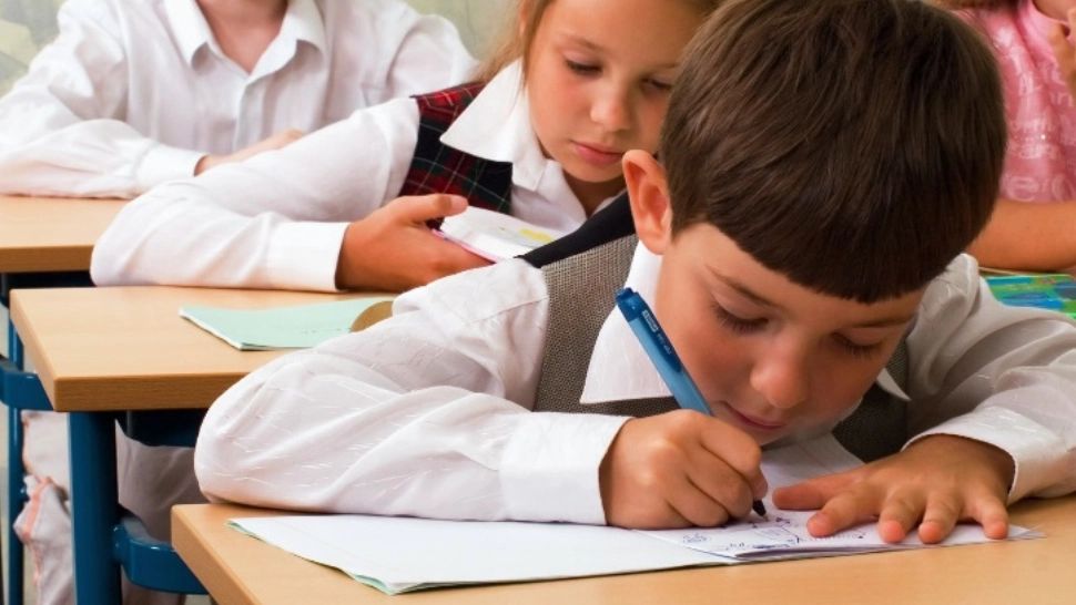 Elevi într-o sală de curs - imagine de arhivă