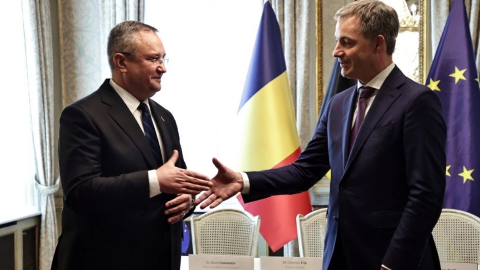Premierul Nicolae Ciucă și Alexander De Croo, premierul Belgiei Foto: Gov.ro