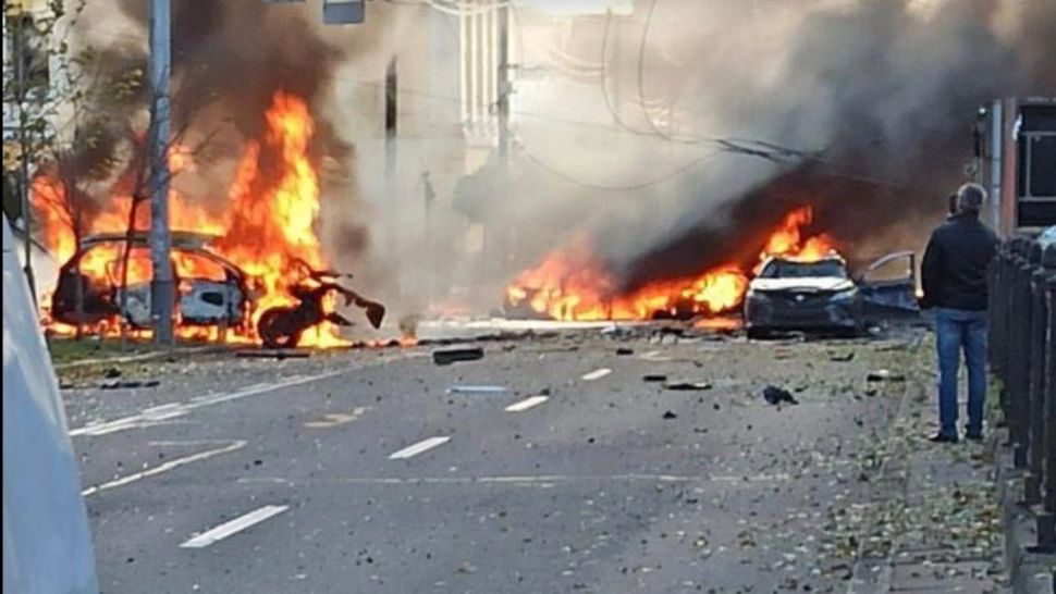 Bombardamente în Kiev