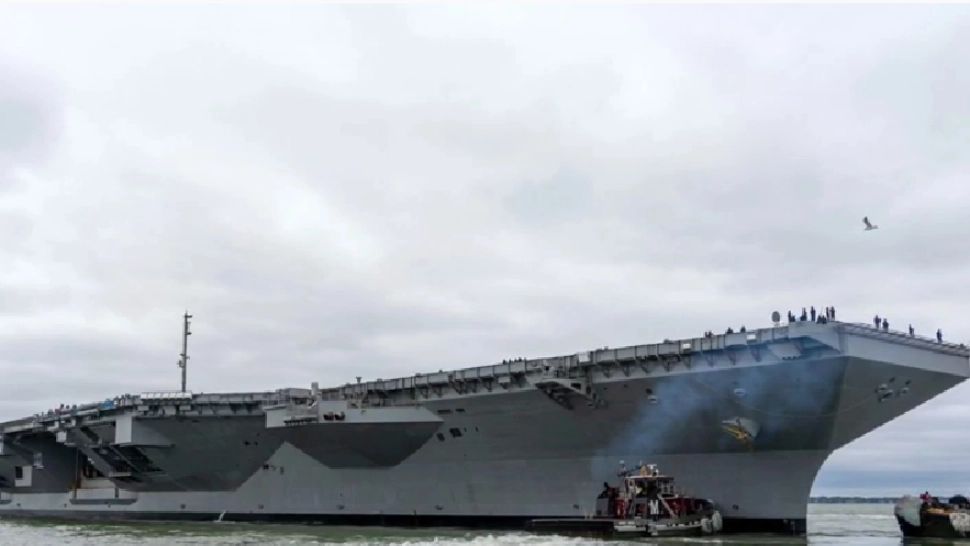 Nava USS Gerald/ Captură Youtube
