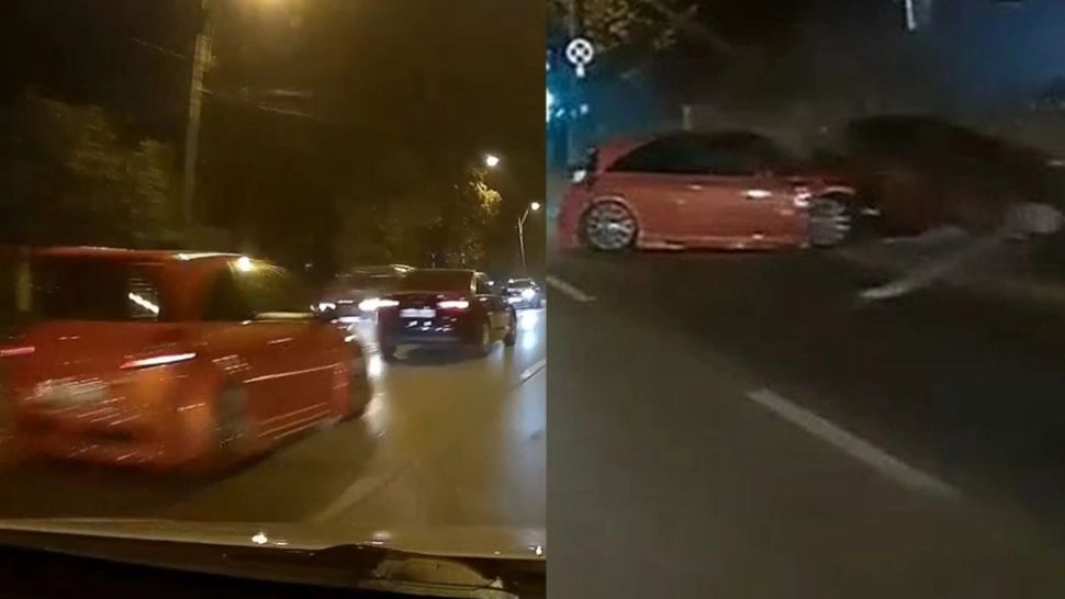 Urmărire ca în filme, urmată de un grav accident, în București. Imagini șocante