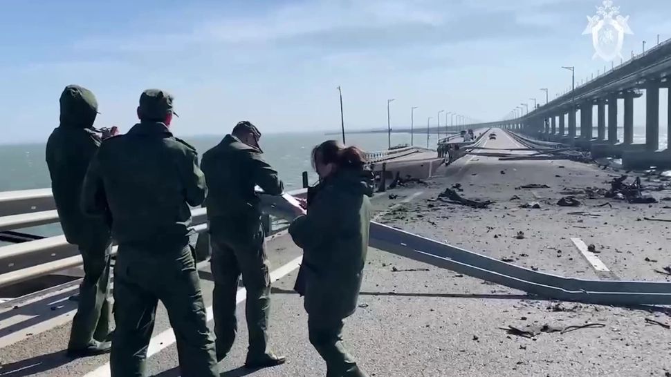 Podul Kerci, dupa primele distrugeri din acest an
