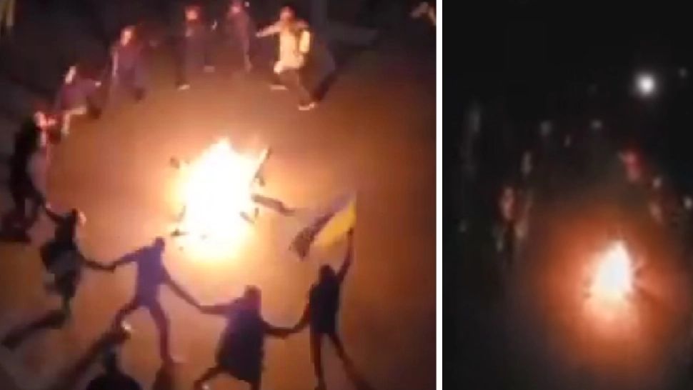 Ucrainenii au încins hora în jurul focului la Herson, pentru a serba eliberarea. Zelenski vorbește de „o zi istorică” - VIDEO