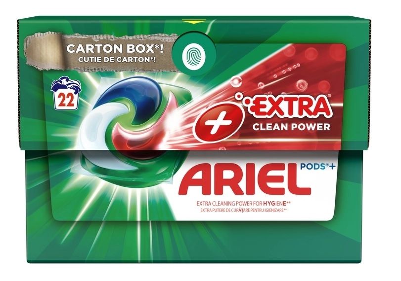 Ariel lansează noul ambalaj incluziv din carton