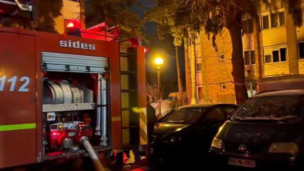Incendiu - imagine cu notă sugestivă