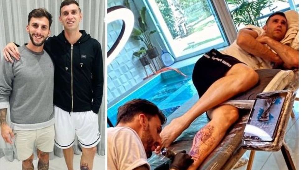 Tatuaj al unui fotbalist argentinian