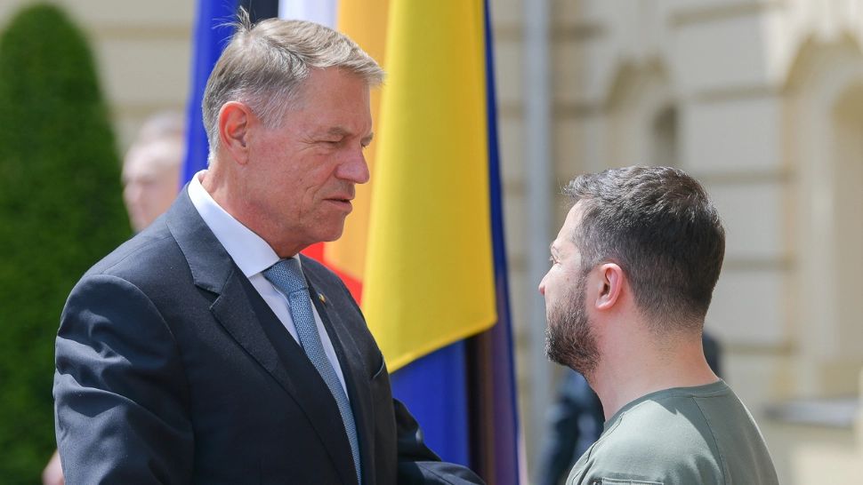 Klaus Iohannis și Volodimir Zelenski