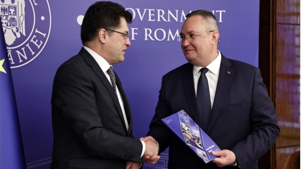 Premierul Nicolae Ciucă și comisarul european Janez Lenarčič,
