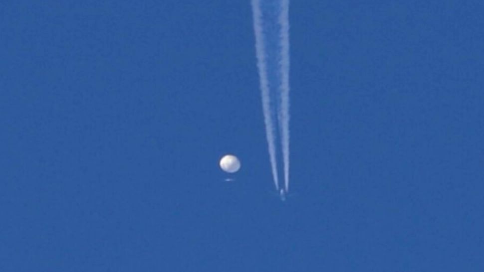 Balon spionaj chinezesc/ Captură foto Twitter