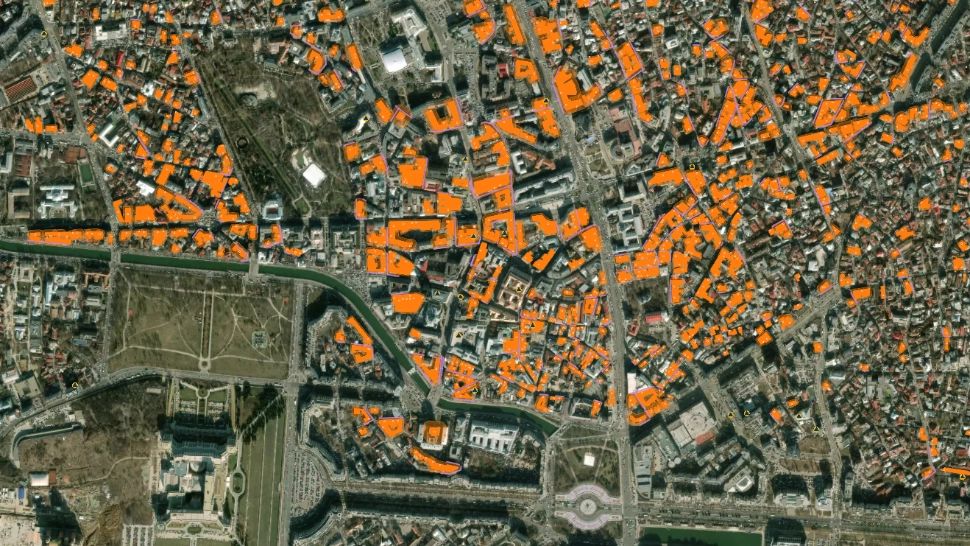 Harta imobilelor cu risc seismic, actualizată în decembrie 2022. Sursa: DupaCutremur.ro
