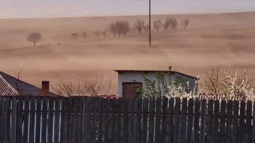 Furtuna sahariană în Iași. Foto/Captură video