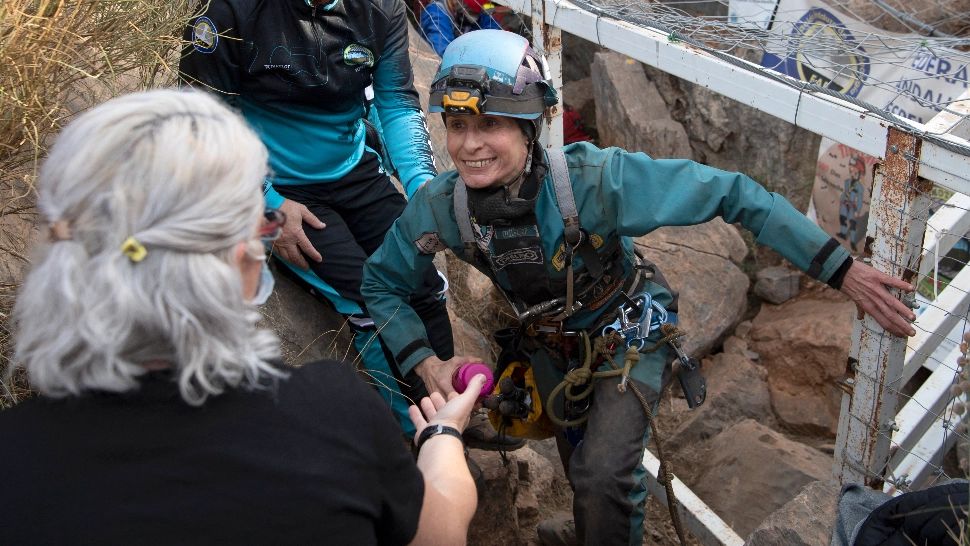 Beatriz Flamini a stat 500 de zile singură în peșteră. Foto/JORGE GUERRERO/Profimedia