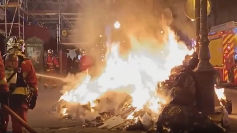 Proteste Franța / Captură video