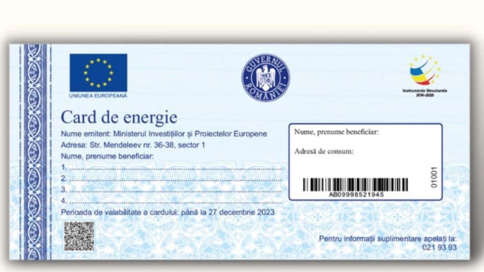 Card de energie