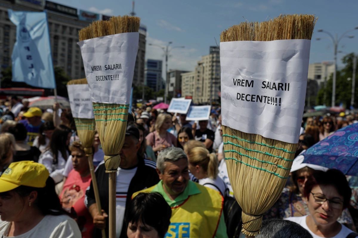 Mitingul sindicatelor din Educație. Foto/Inquam Photos