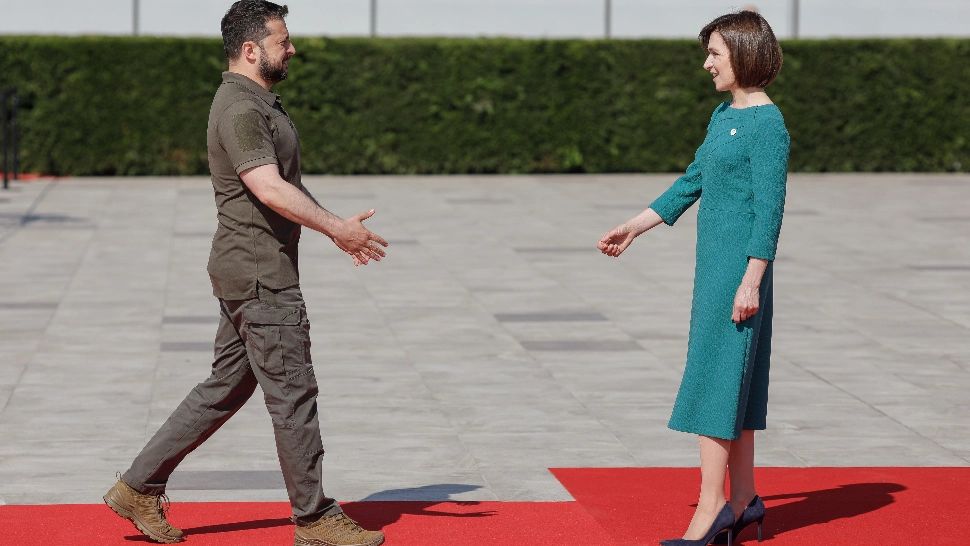 Volodimir Zelenski și Maia Sandu / Foto: Inquam Photos