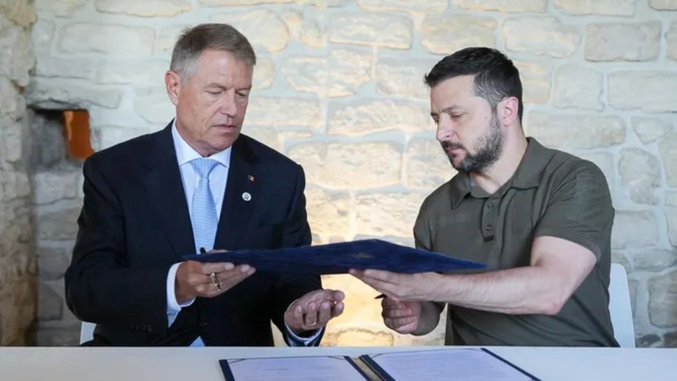 Klaus Iohannis si Volodimir Zelenski