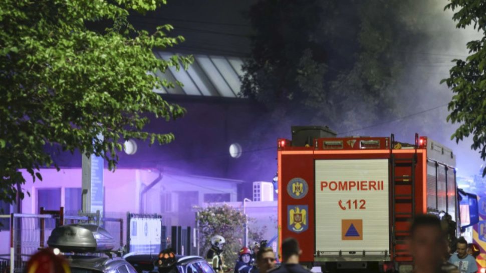 Incendiu la Centrul de Recuperare Nicolae Robănescu Foto: INQUAM/Sabin Cîrstoveanu 