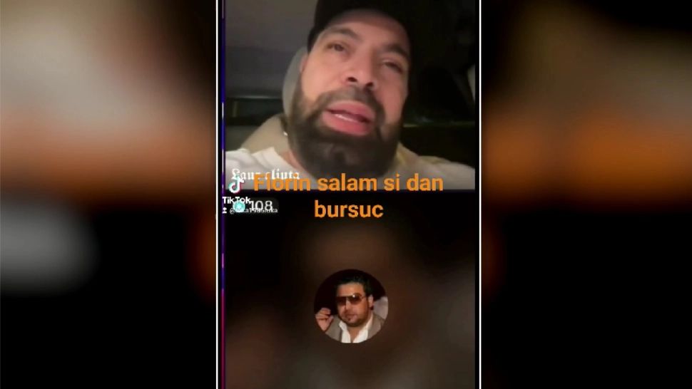 Florin Salam și Dan Bursuc și-au aruncat cuvinte grele. Foto: Captură TikTok