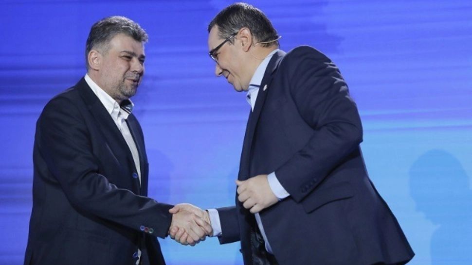 Marcel Ciolacu și consilierul său onorific Victor Ponta / Foto: INQUAM/George Călin