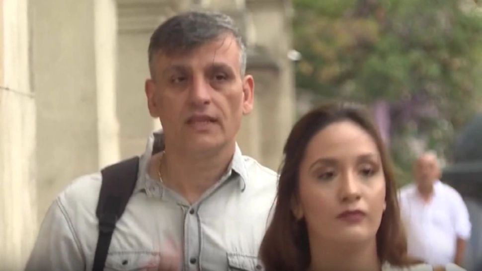 Gheoghe Pleșea (stânga)/ Captură video