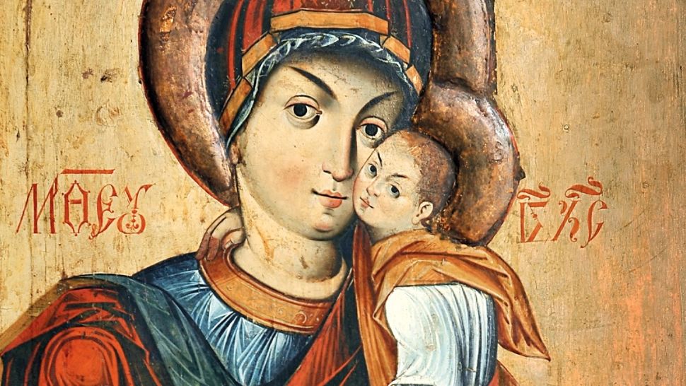 Icoana cu Fecioara Maria