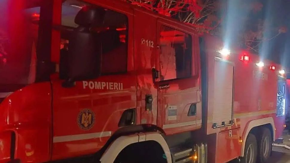 Intervenție pompieri incendiu