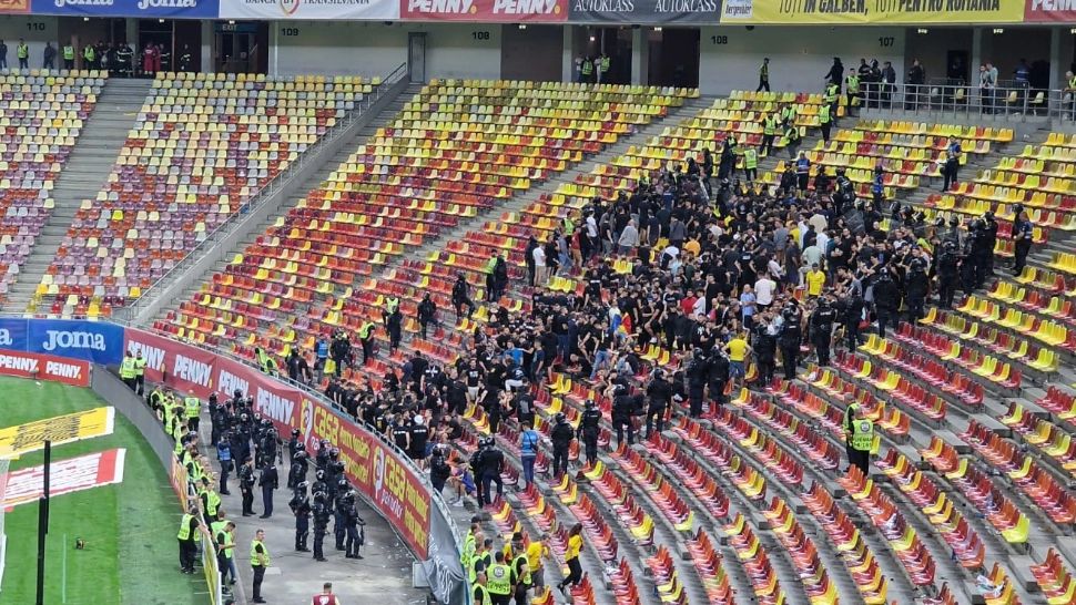 Meciul România-Kosovo: 458 de persoane din grupul de suporteri care a comis fapte antisociale, identificate
