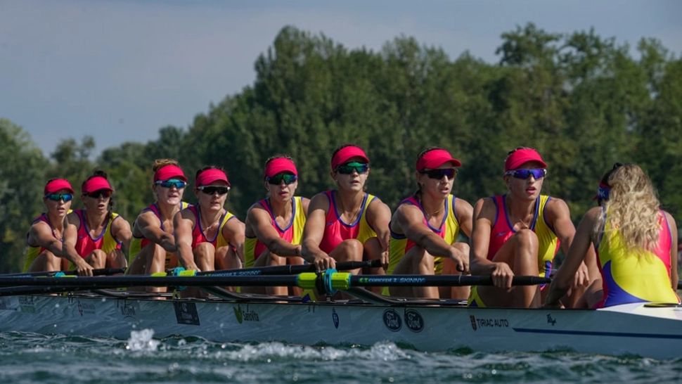 Aur pentru România la Mondialele de canotaj de la Belgrad: echipajul feminin de 8+1. Foto/FRC