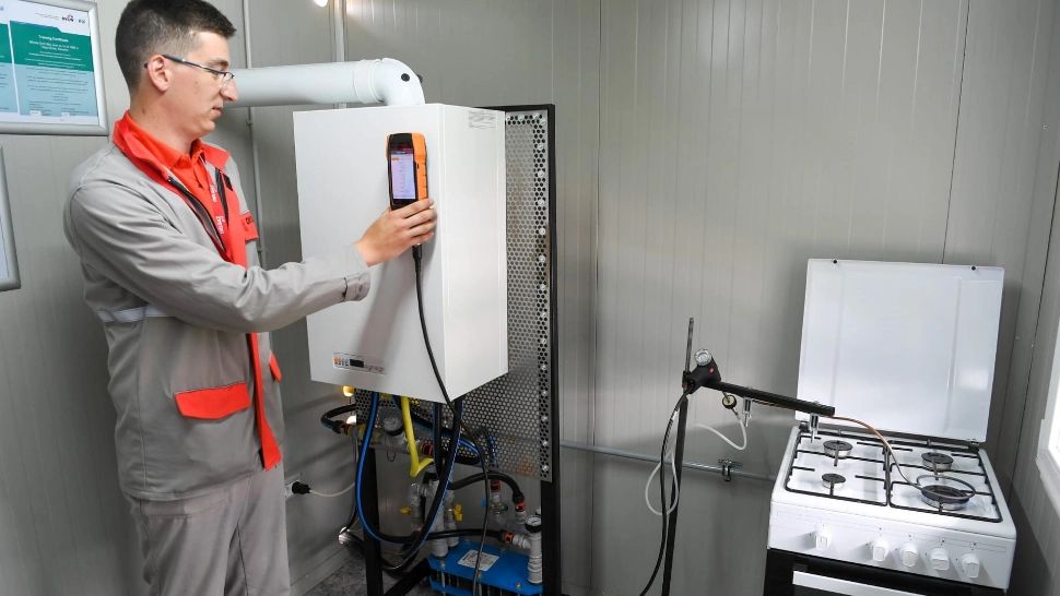 Instalația cu hidrogen, variantă la clasicul gaz natural. Foto/Delgaz