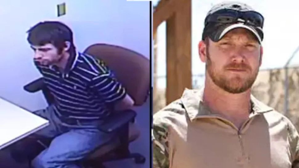 Lunetistul american Chris Kyle (dreapta) și criminalul său Eddie Ray Routh (stanga)
