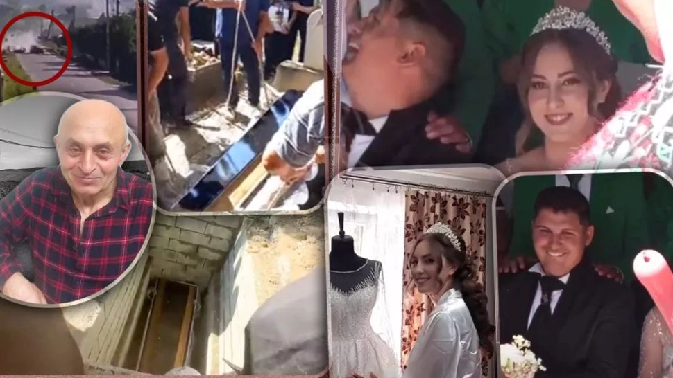 Șoferul vinovat (dreapta) petrecea de zor în timp ce victima sa (stânga) era înmormântată. Foto: bzi.ro