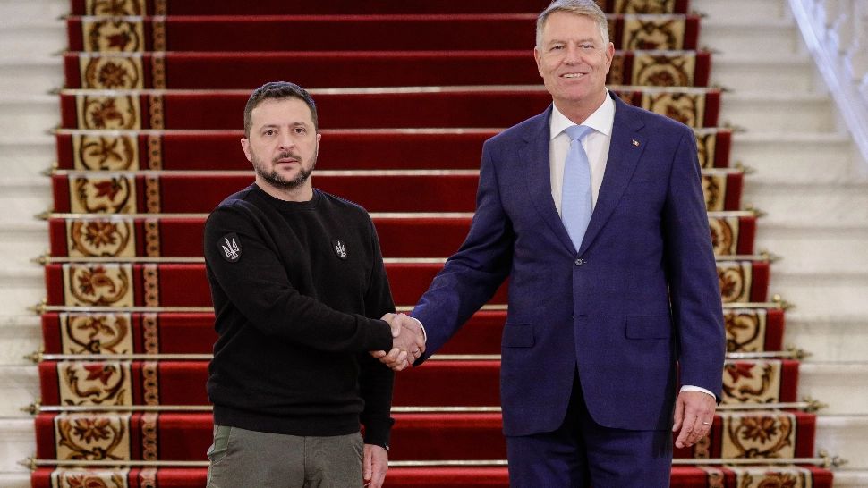 Volodimir Zelenski si Klaus Iohannis / FOTO: INQUAM (Octav Ganea)