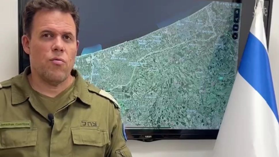 Jonathan Conricus, purtătorul de cuvânt al IDF/ Captură Twitter