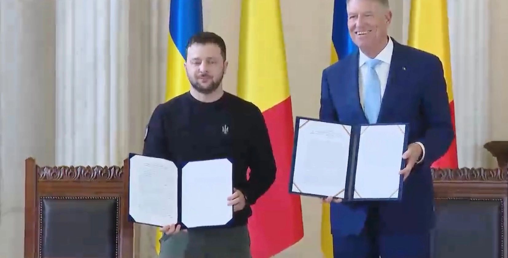 Declarație comuna Zelenski Iohannis. Foto/Adm. prezidențială