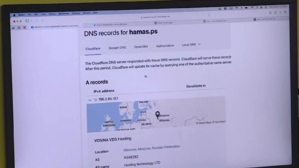  Paginile de internet ale Hamas, găzduite de Moscova