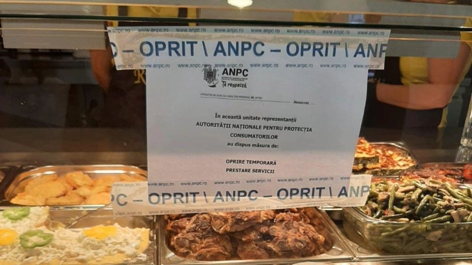 Fast food din Mall Băneasa închis de ANPC. Foto/ANPC