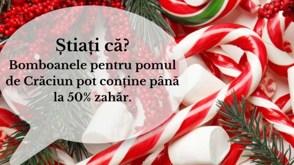 Bomba de calorii și E-uri din bomboanele de Crăciun. Foto: InfoCons