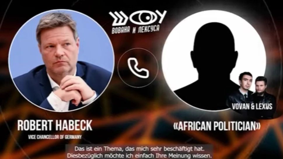 Ministrul german al economiei, o nouă victimă a farselor făcute de comedianţii ruşi. Foto: Captură YouTube
