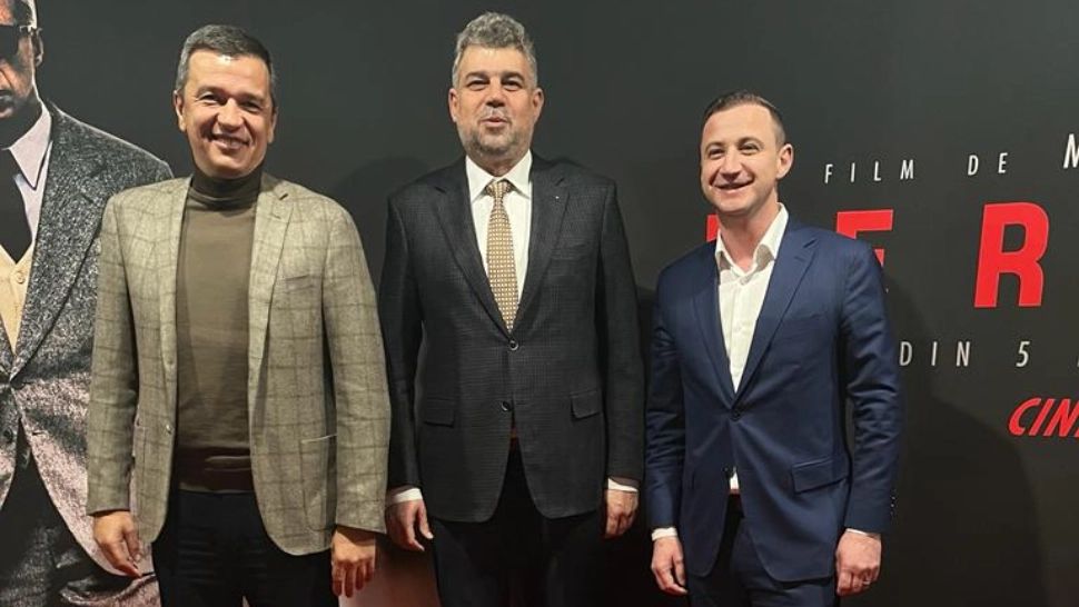 Marcel Ciolacu a fost la cinema cu Sorin Grindeanu și Alfred Simonis. Ce film au văzut 