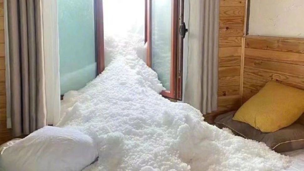 Avalansa intr-o statiune din China