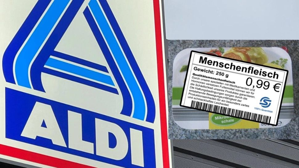 Sarmale din „carne umană”, găsite de un client într-un supermarket din Germania. Foto: tz.de 